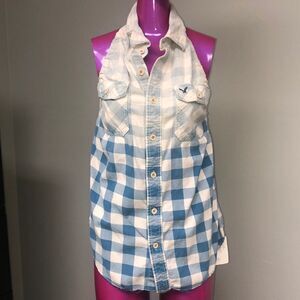 Vintage with Lisa reconstructed flannel halter